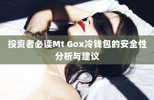 投资者必读Mt Gox冷钱包的安全性分析与建议