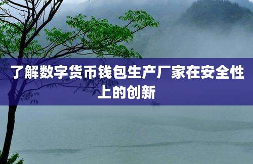 了解数字货币钱包生产厂家在安全性上的创新