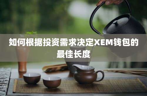 如何根据投资需求决定XEM钱包的最佳长度