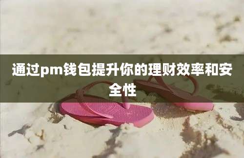 通过pm钱包提升你的理财效率和安全性