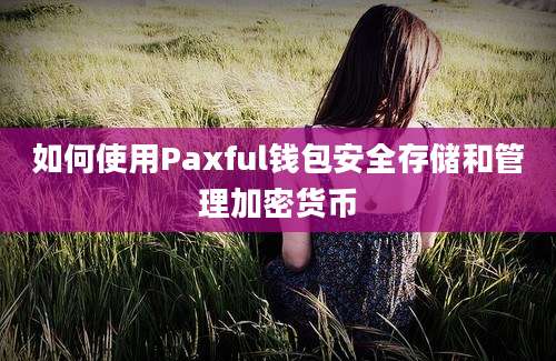 如何使用Paxful钱包安全存储和管理加密货币